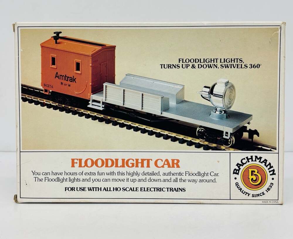 Bachmann HO Amtrak MOW Floodlight Car 46315 LN